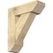 Ekena Millwork Traditional Slat Rough Sawn Bracket w/ Offset Brace, Douglas Fir, 8"W x 24"D x 28"H BKT0806X24X28TRA06RDF - alternate 1